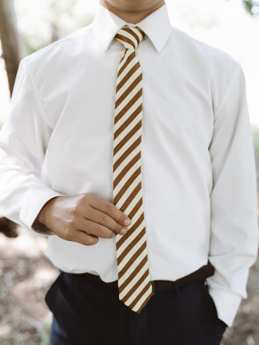 Russet Stripe Youth Tie