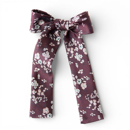 Sangria Floral - Lady Hair Bow