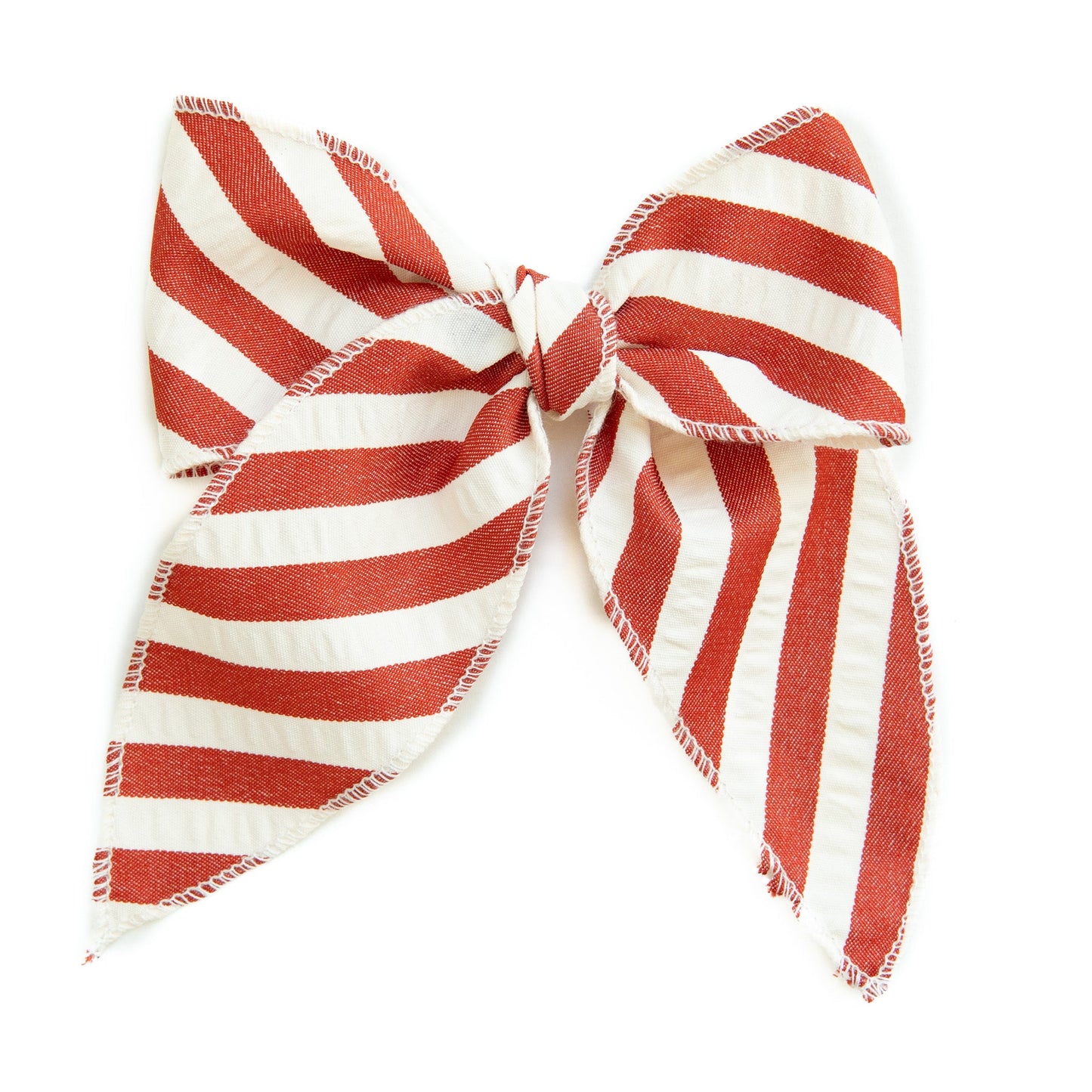 Scarlet Stripe Darling Hair Bow