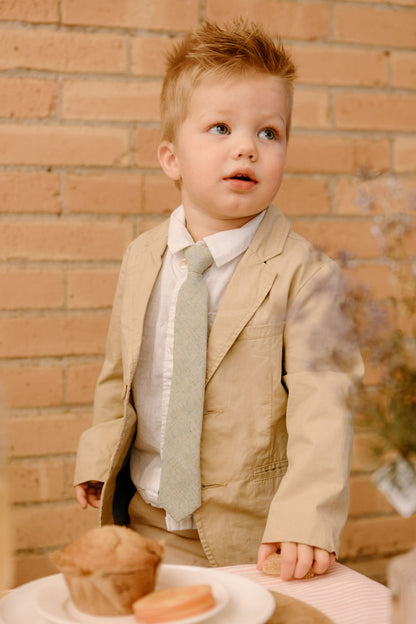 Sea Foam Boys Tie