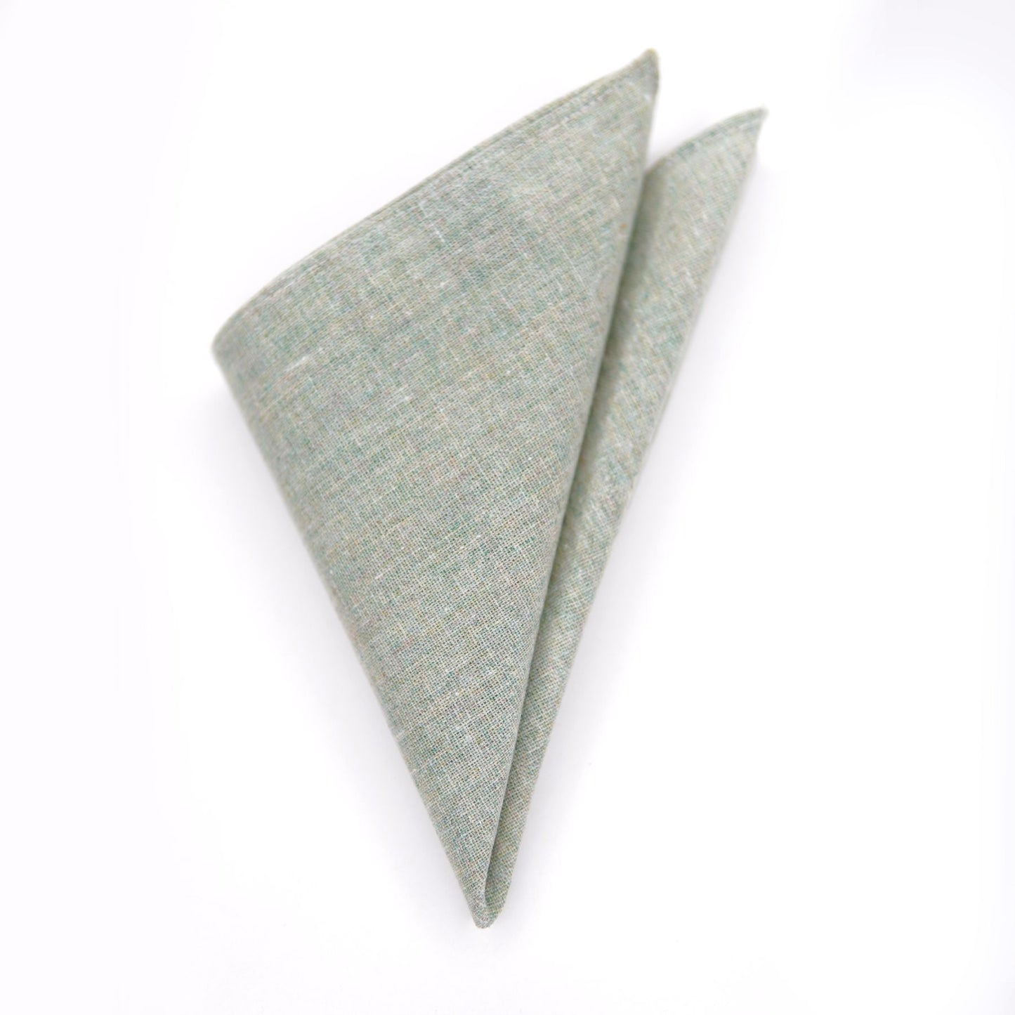 Sea Foam Green Linen Pocket Square