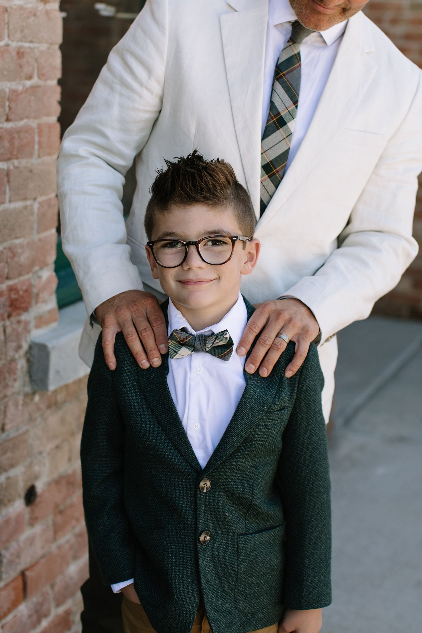 Spruce Plaid Boys Tie