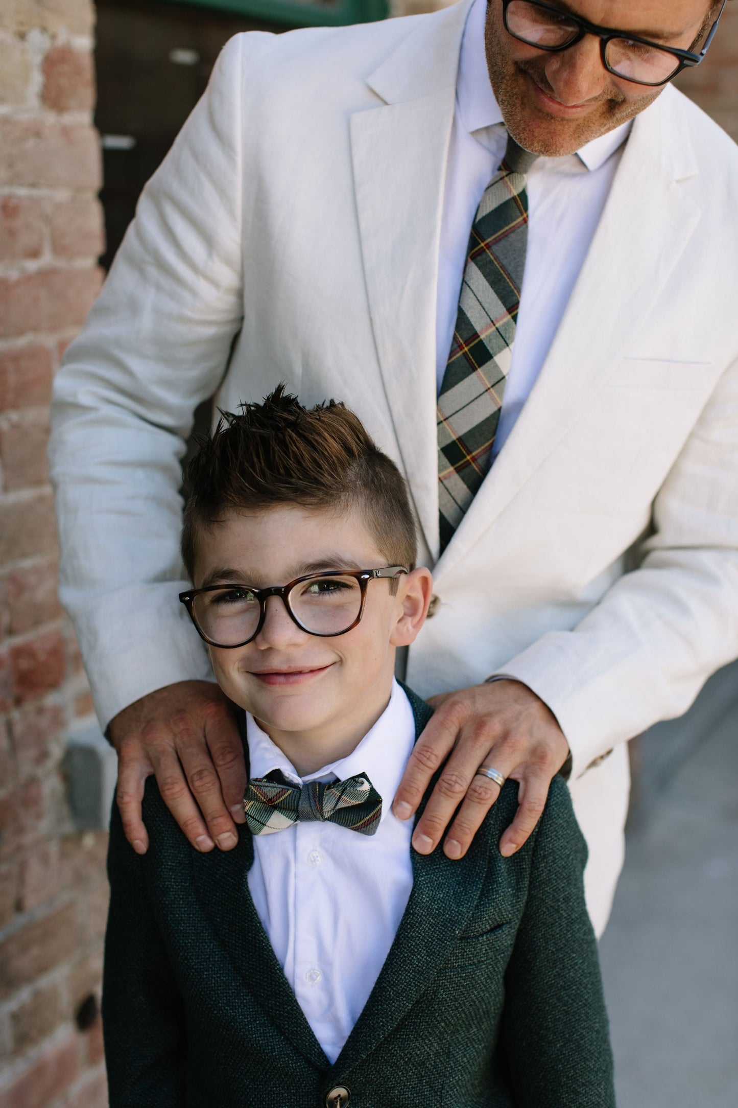 Spruce Plaid Boys Tie