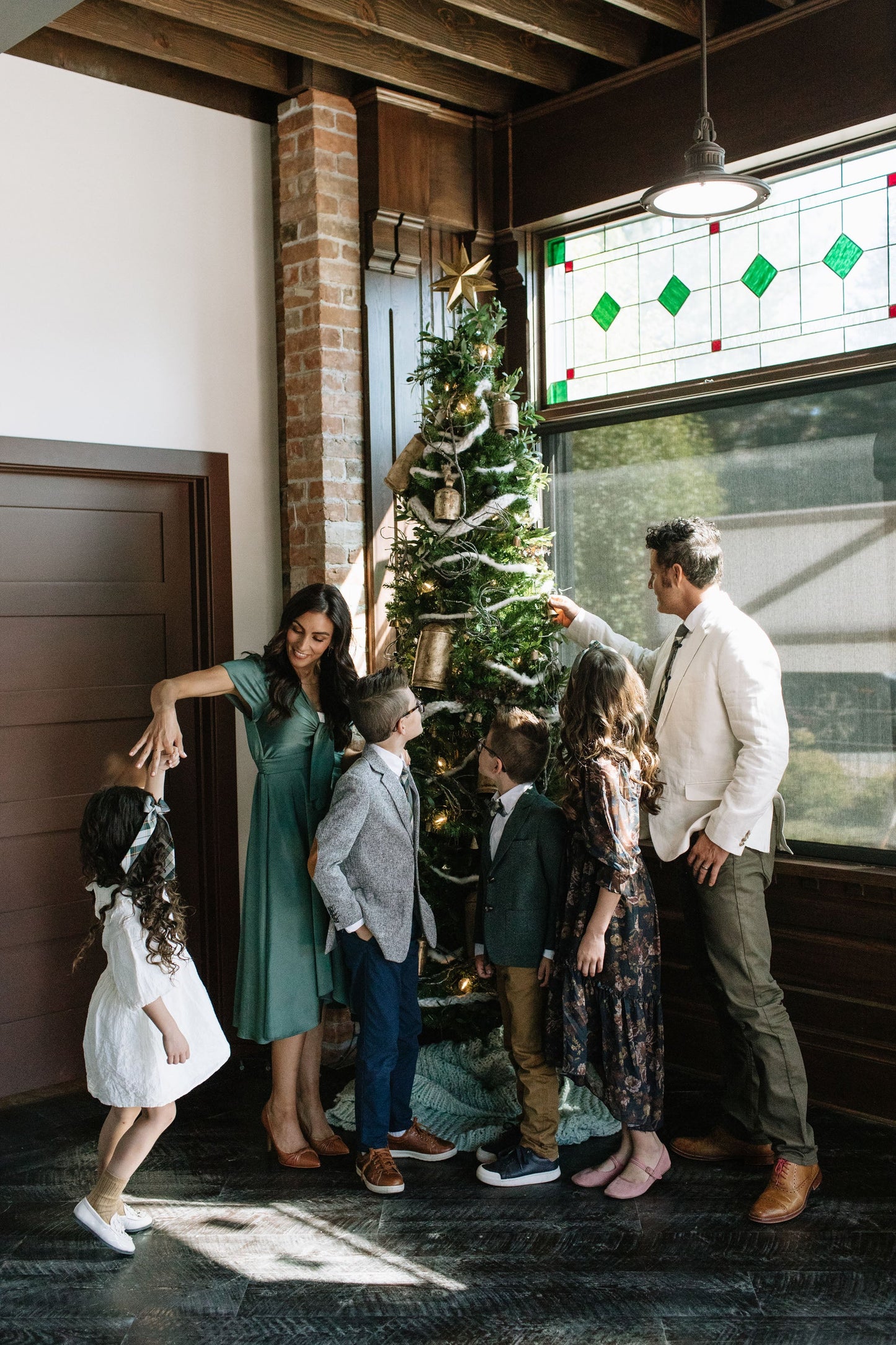 Spruce Plaid Lady Hair Bow