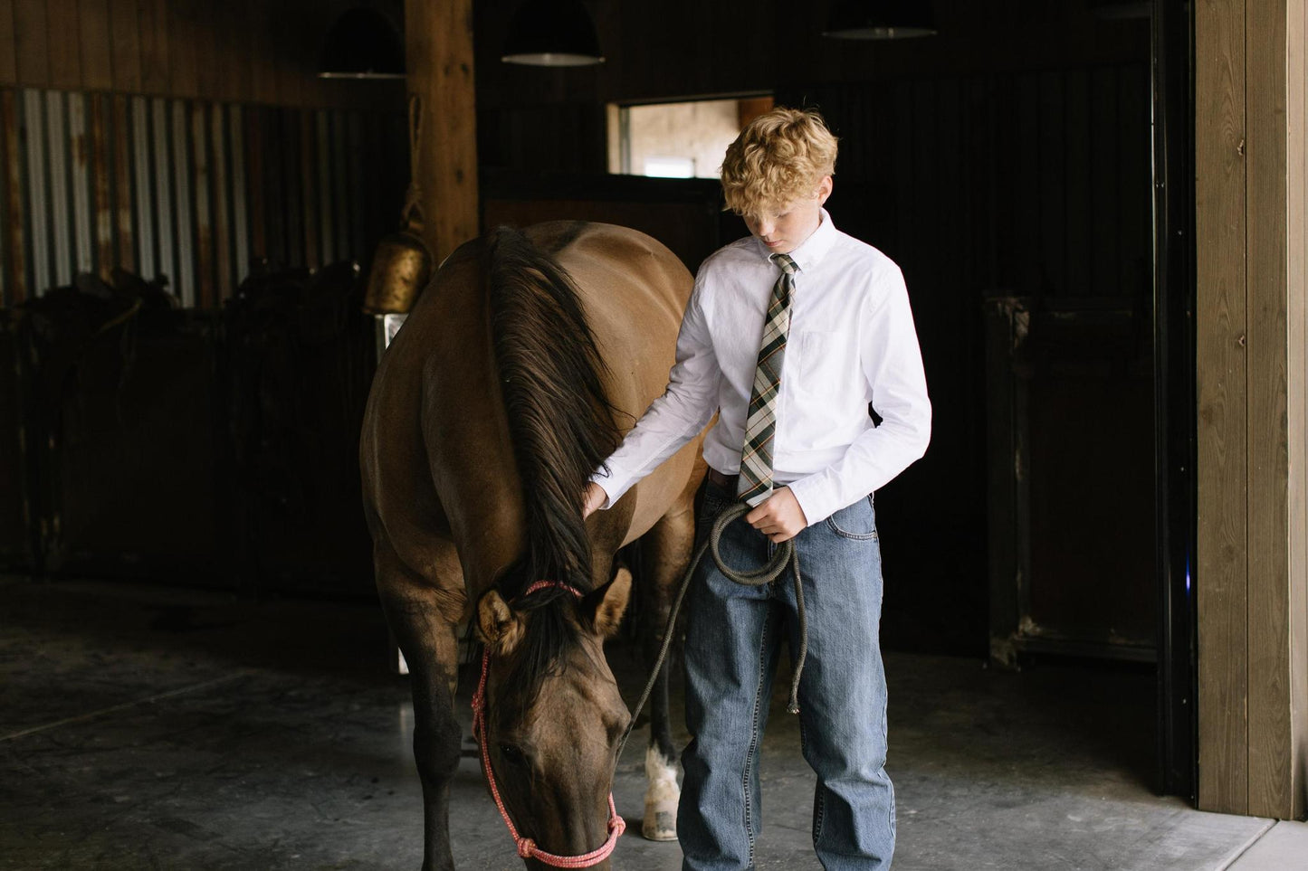 Spruce Plaid - Youth Tie