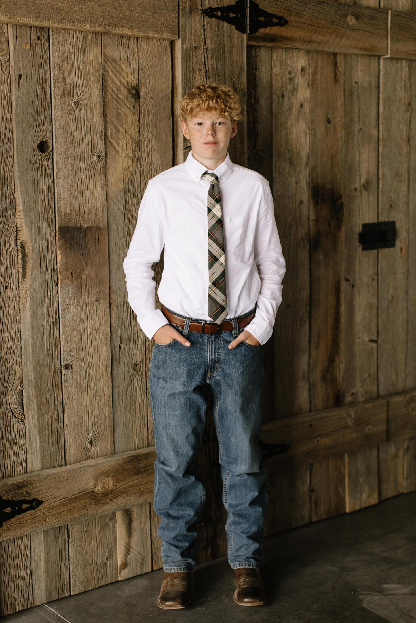 Spruce Plaid - Youth Tie