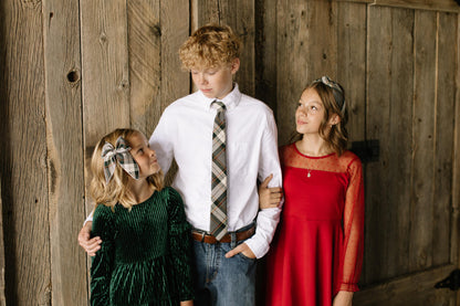 Spruce Plaid Darling Hair Bow