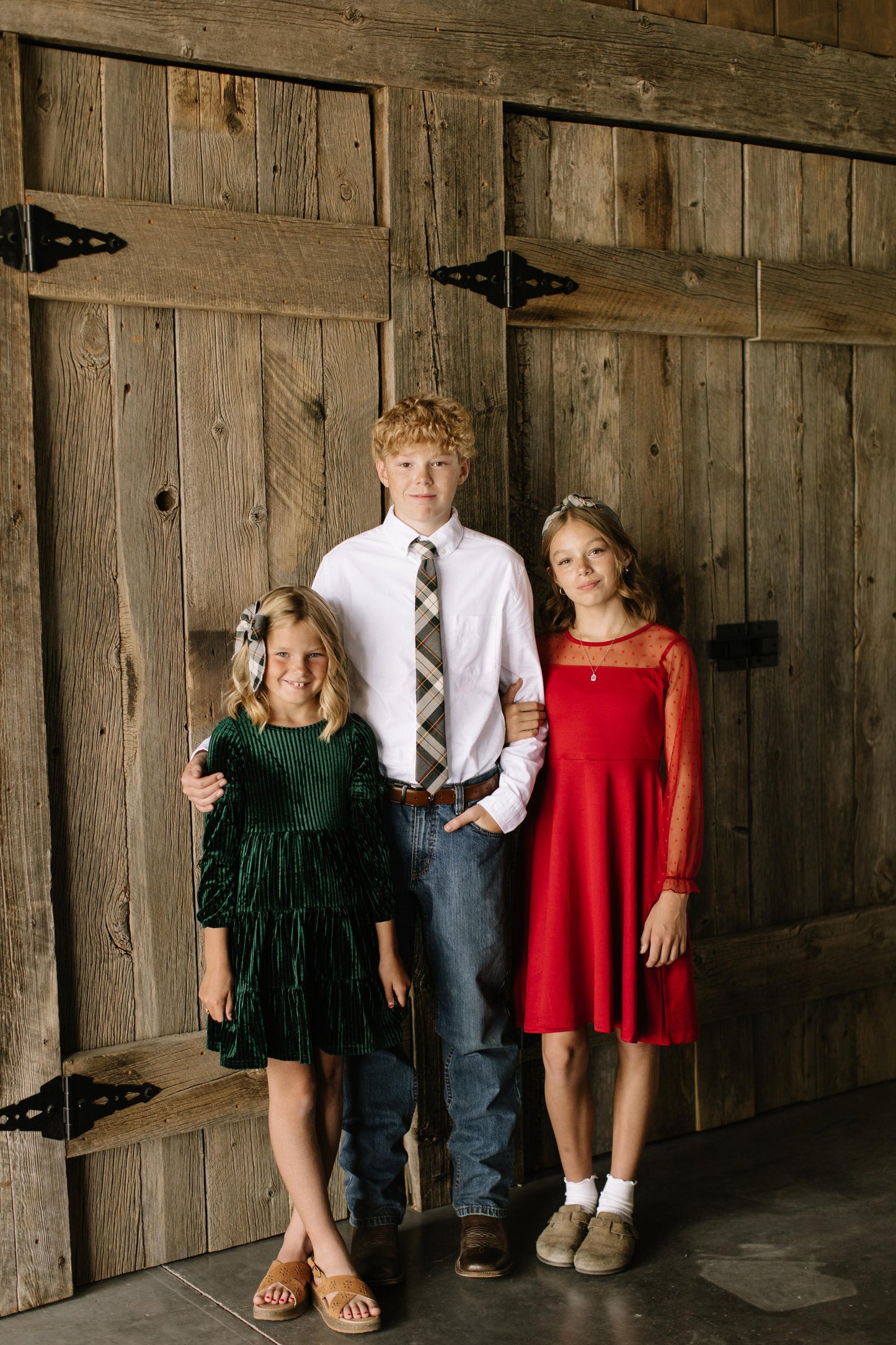 Spruce Plaid Darling Hair Bow