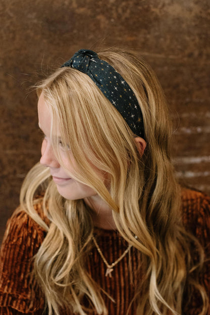 Starry Night - Knotted Headband