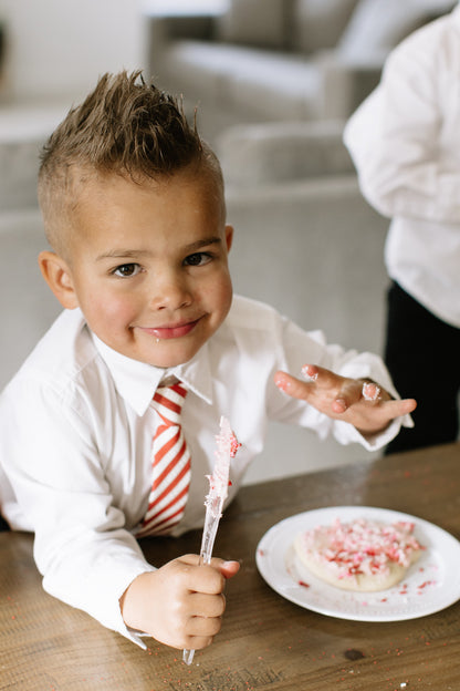 Scarlet Stripe - Boys Tie