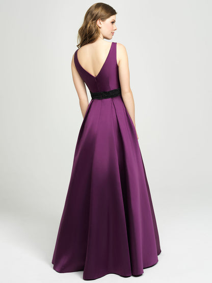 Purple Mikado Ballgown